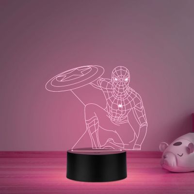 spiderman845 3D Illusion Led Night lamp with multicolored gift for kid